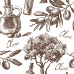 акварель для кухни оливки акварель